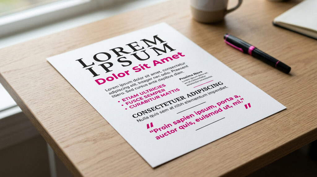 Typografie en lettertypes op papier — grafisch ontwerp tips door Signatures Putten